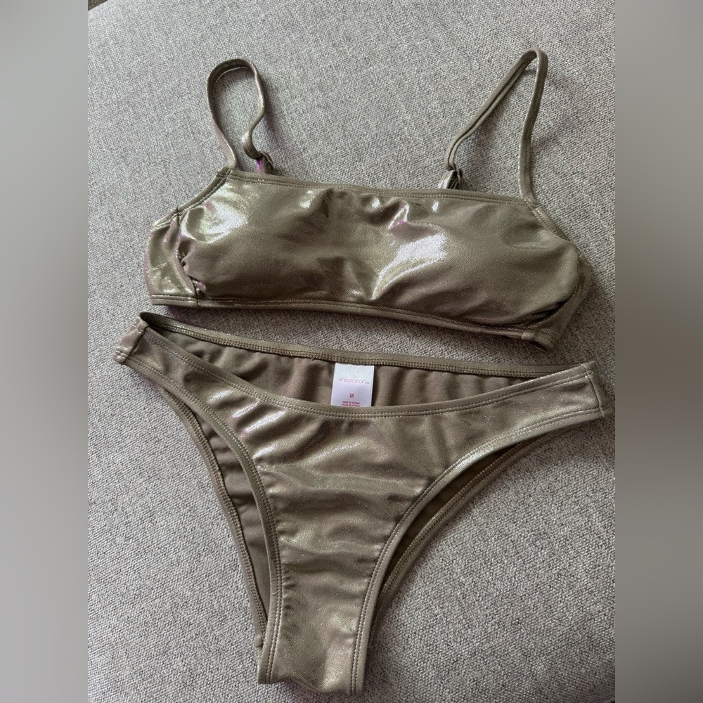 metallic bikini set